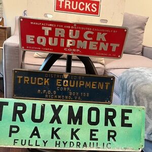 Vintage License Plate Sign